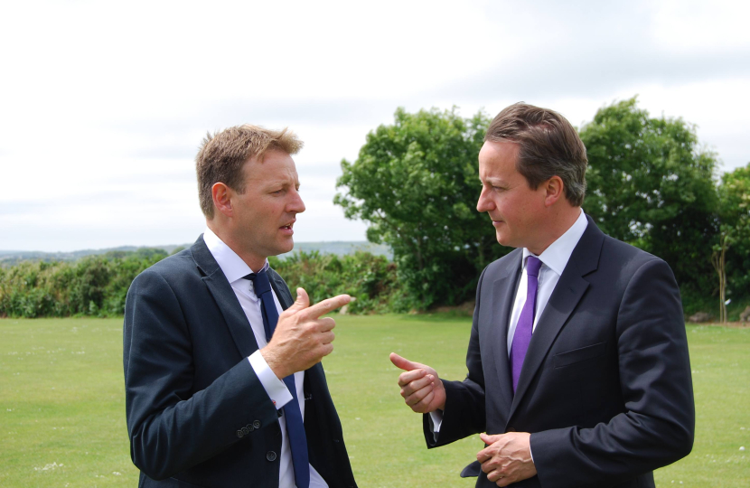 Derek Thomas & The Prime Minister in Penzance.